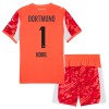 Conjunto Portero Borussia Dortmund Kobel 1 2025-26 Roja - Niño